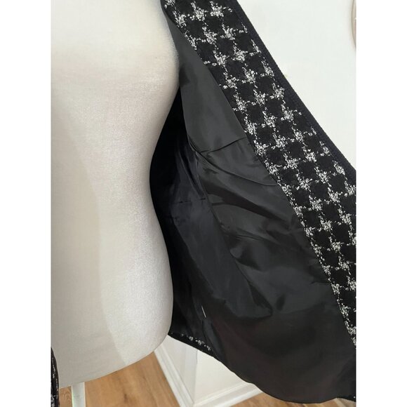EUC Vintage Houndstooth Blazer By Christopher & Banks - Picture 7 of 8